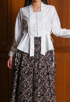 Setelan Kalya dan Gita Maxi Ketupat Black
