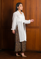 Setelan Asmarin Offwhite dan Gita Maxi Brown