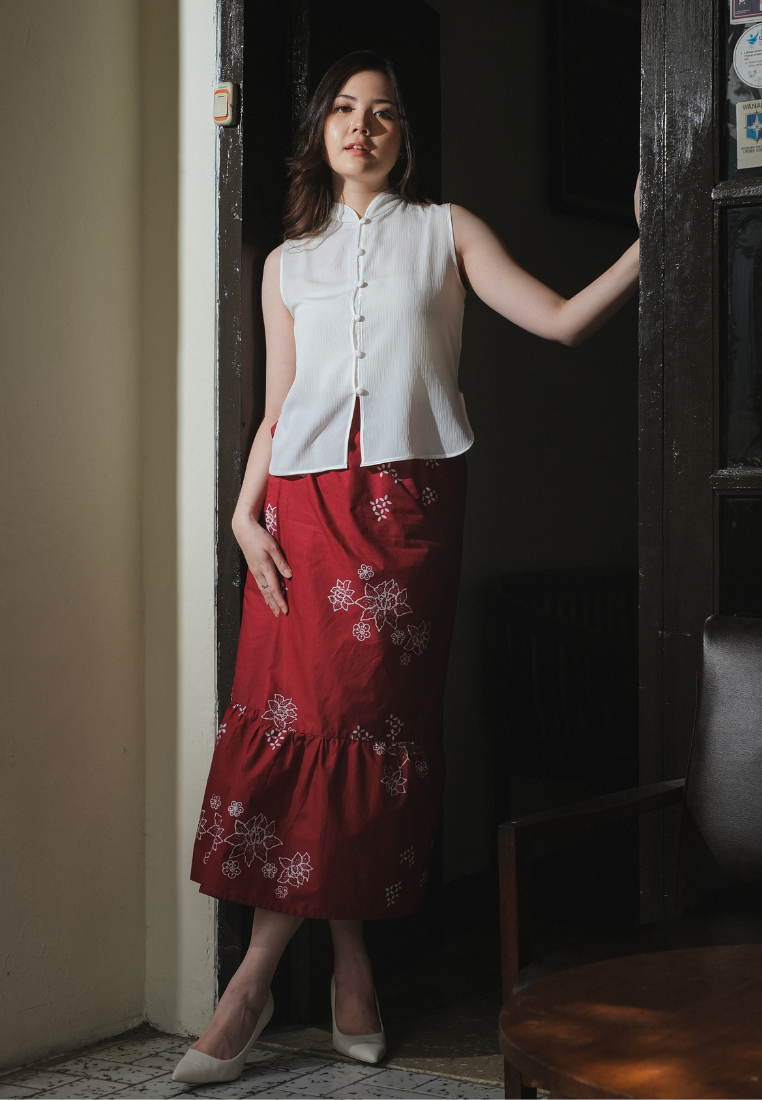 Erina Warpskirt Red