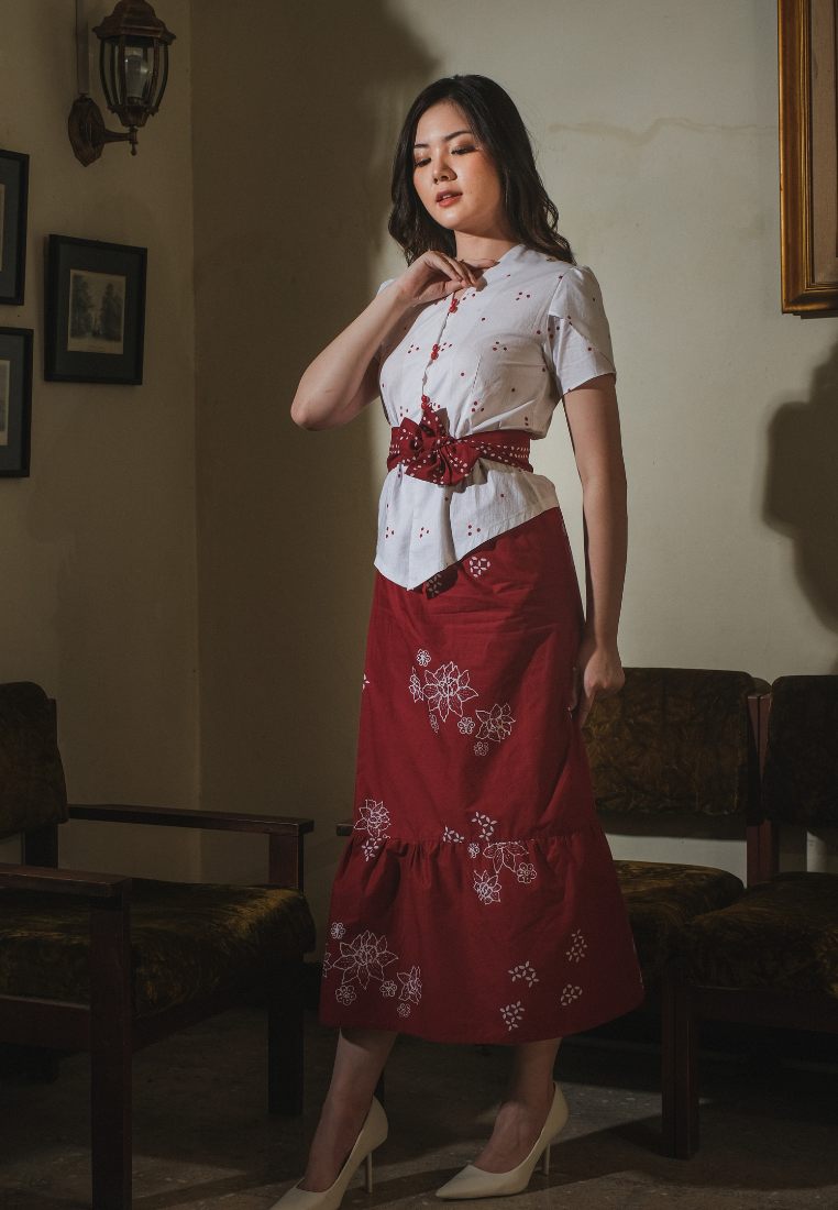 Setelan Santika Erina Red