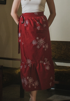Erina Warpskirt Red