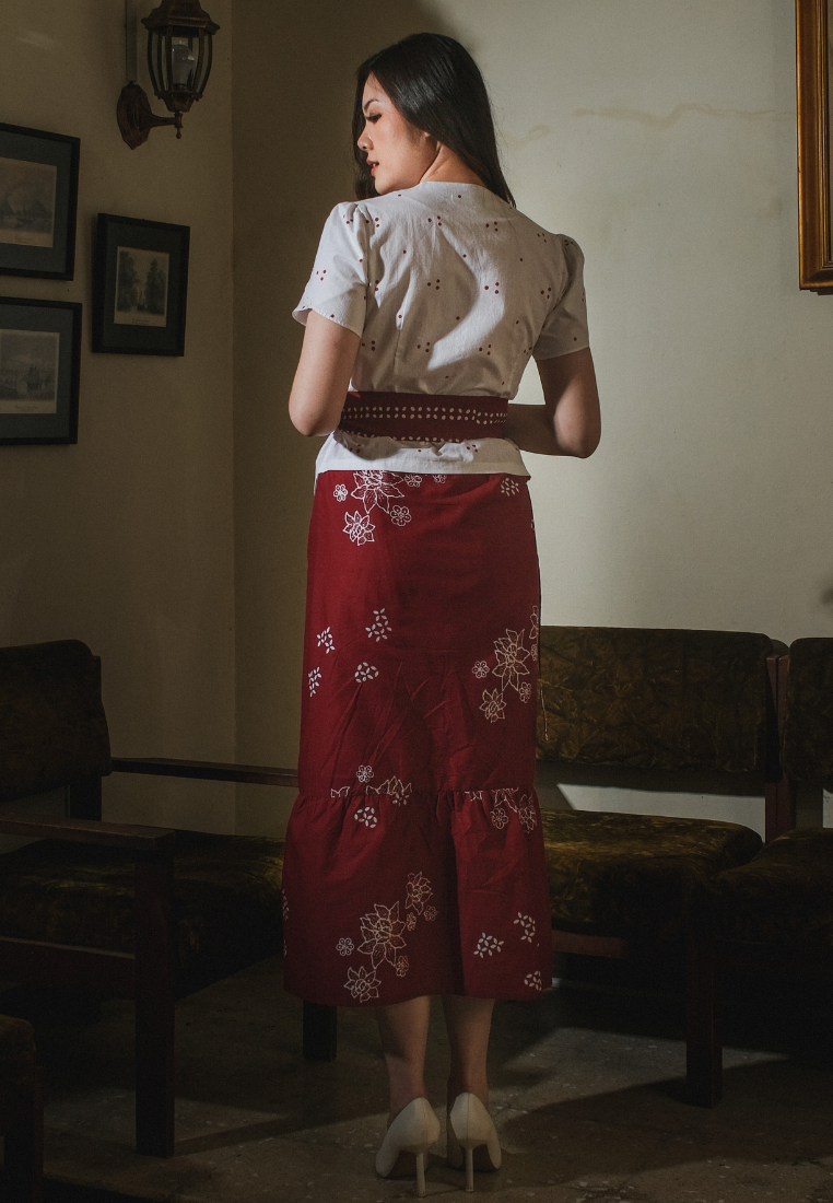 Setelan Santika Erina Red