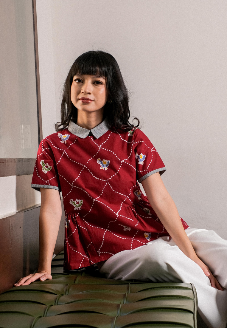 Aswati Blouse Red