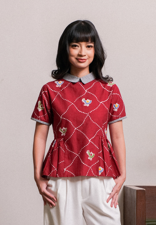 Aswati Blouse Red