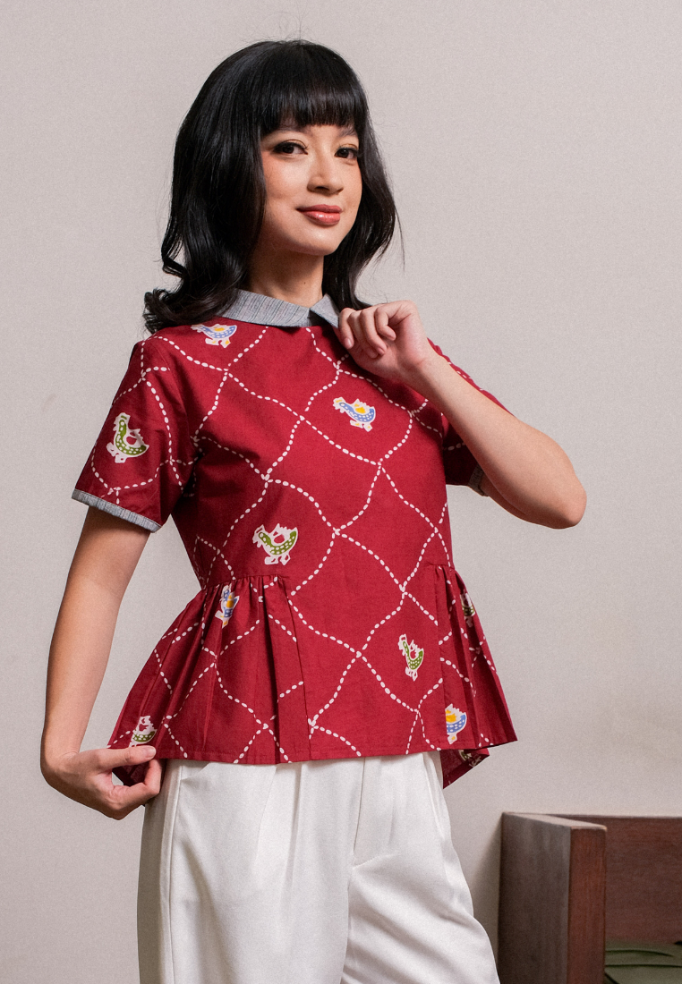 Aswati Blouse Red
