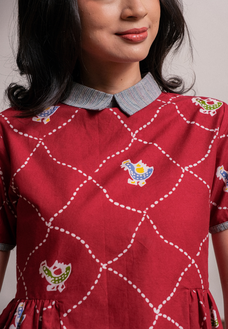 Aswati Blouse Red