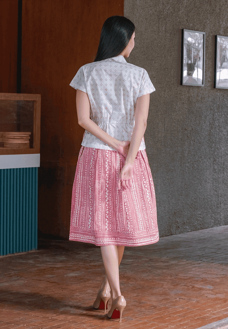 Setelan Garwita dan Gita Tribal Pink