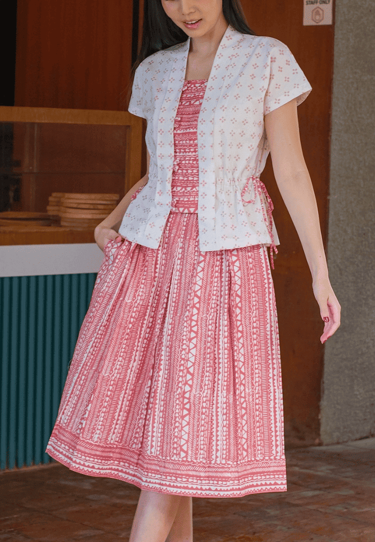 Setelan Garwita dan Gita Tribal Pink