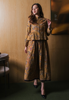Setelan Mustika dan Gita Maxi Dot Mustard