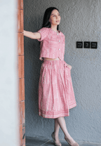 Setelan Jivala dan Gita Tribal Pink
