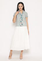 Mia Blouse Motif B Green