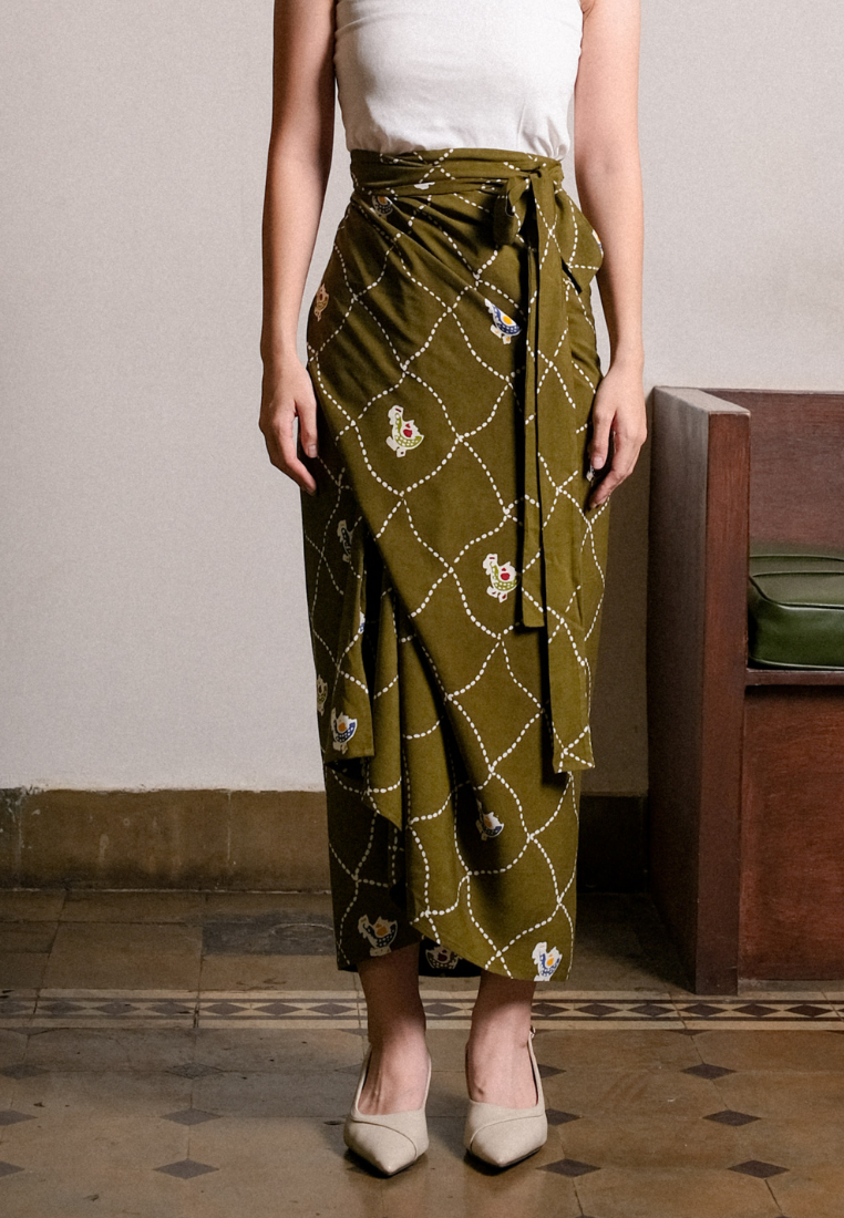 Ananta Warpskirt Ayam Green