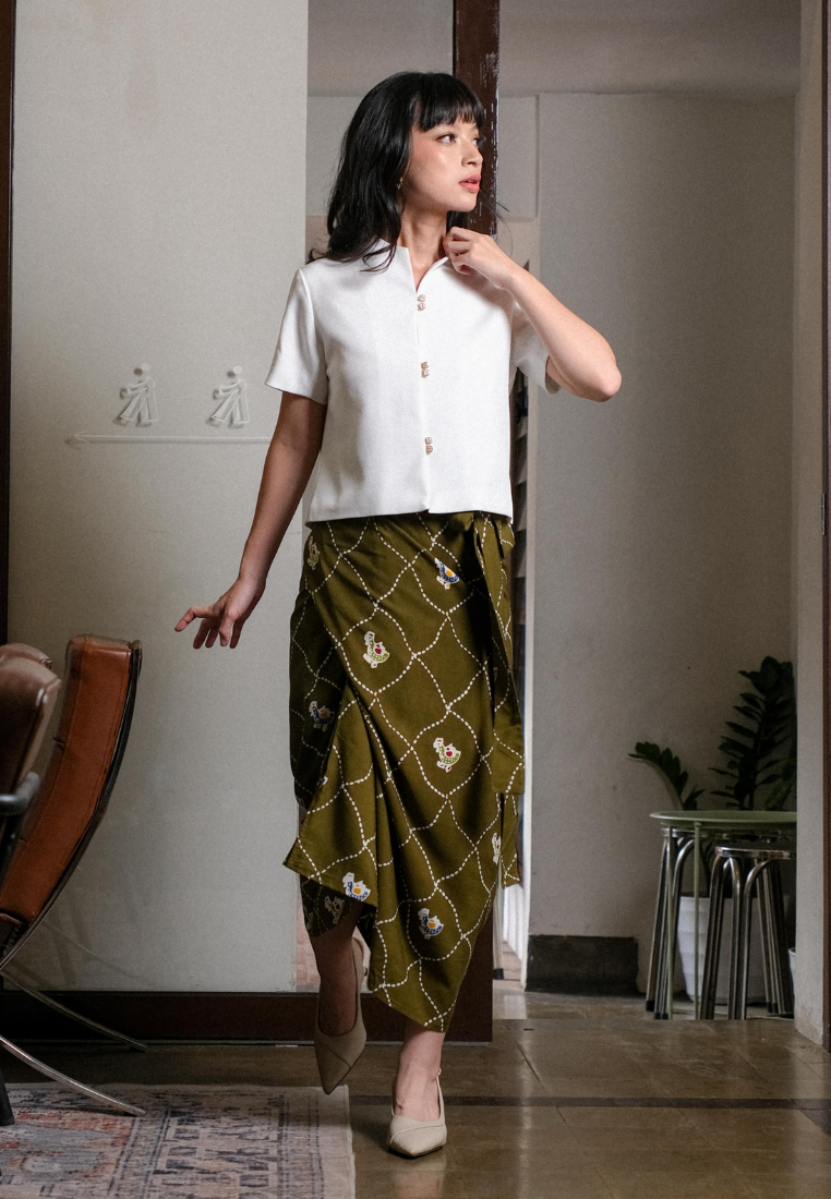 Ananta Warpskirt Ayam Green