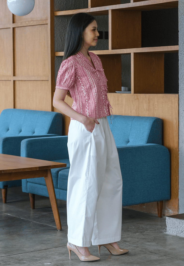 Setelan Maida Pink dan Freya White