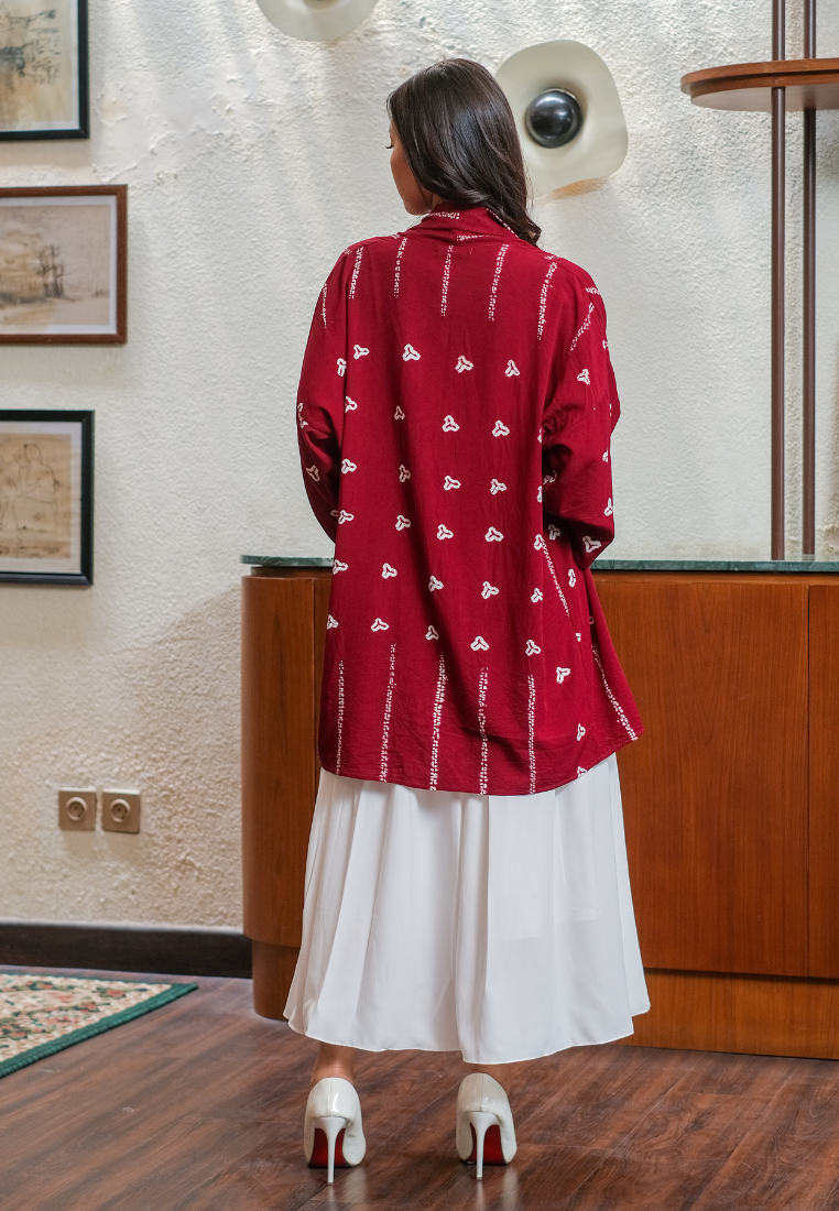 Setelan Kala Cengkeh Red dan Felice White