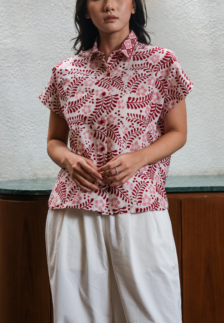 Setelan Kumala Red dan Freya White