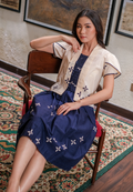 Setelan Wasti dan Gita Kawung Blue