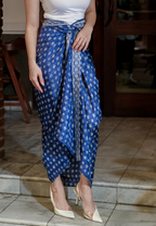 Risya Wrap Skirt Blue Black