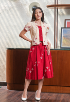 Setelan Wasti dan Gita Kawung Red