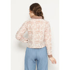 Rafifa Crop Shirt Khaki