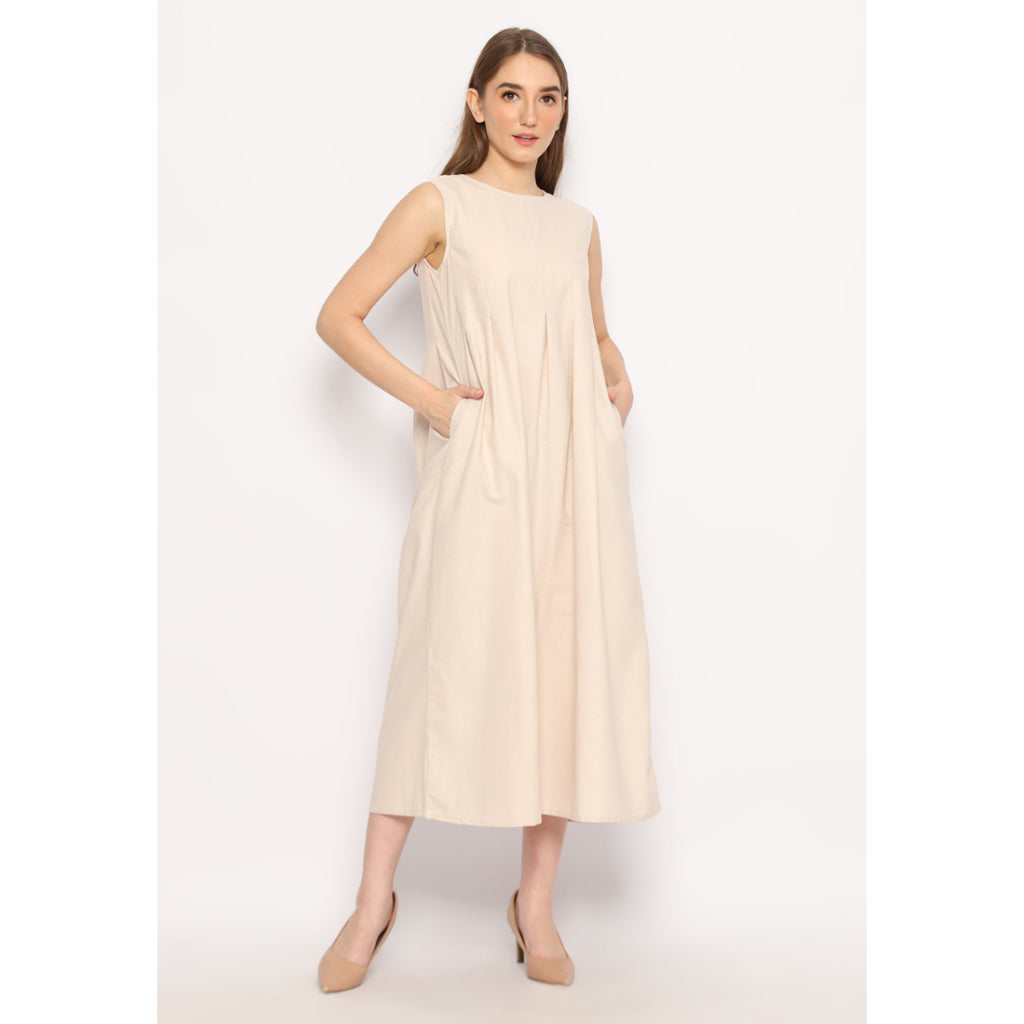 Gracy Maxi Dress Nude