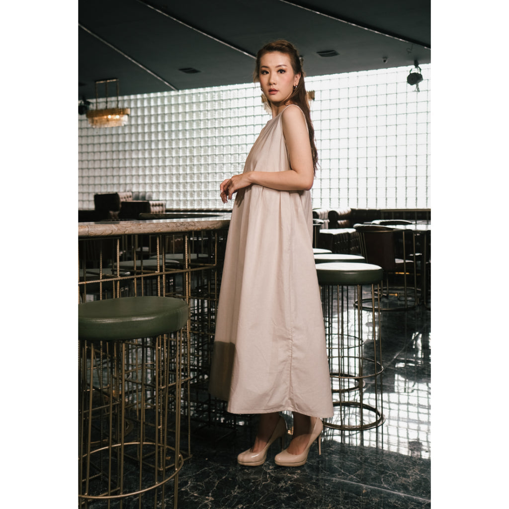 Gracy Maxi Dress Nude