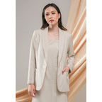 Karmina Blazer Plain Oat