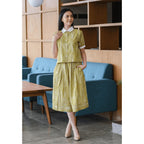 Setelan Tikta dan Gita Tribal Lime