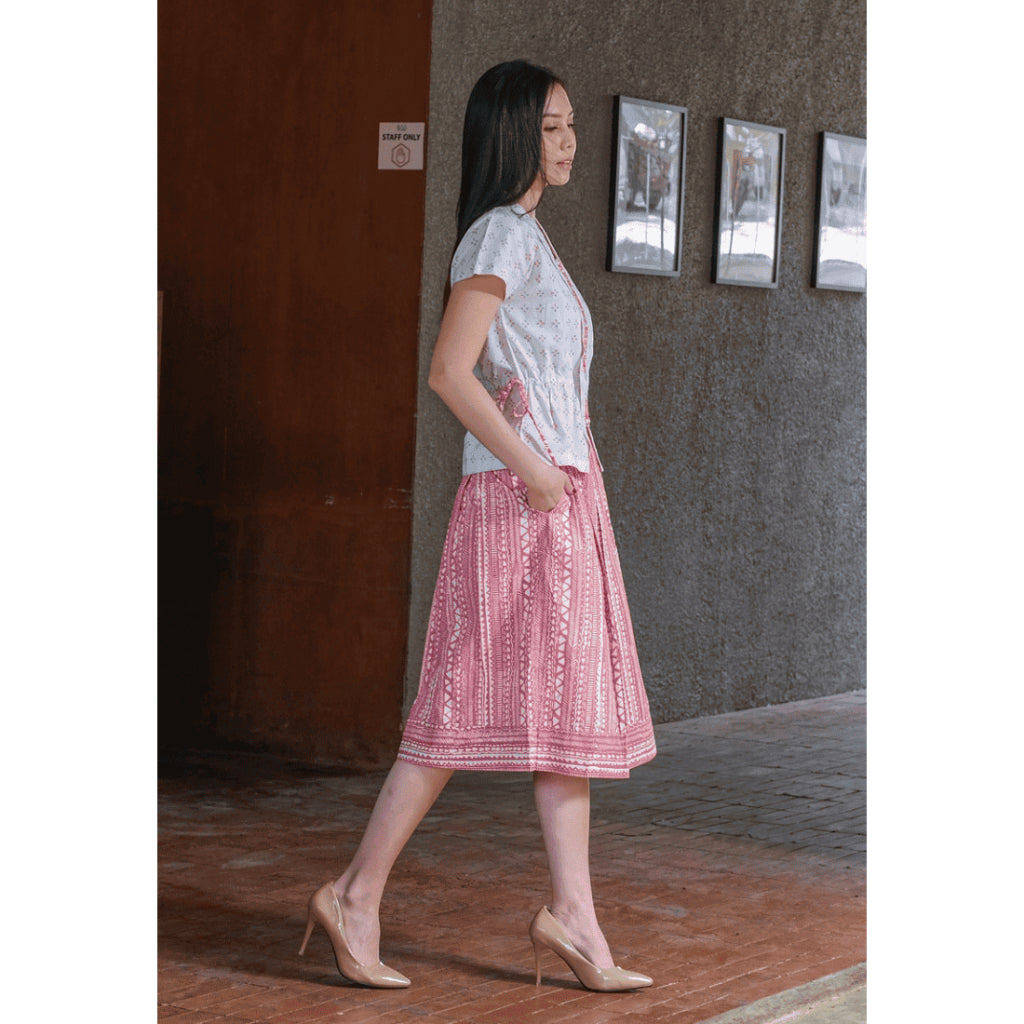 Setelan Garwita dan Gita Tribal Pink