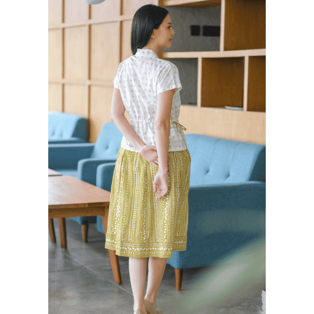Setelan Garwita dan Gita Tribal Lime