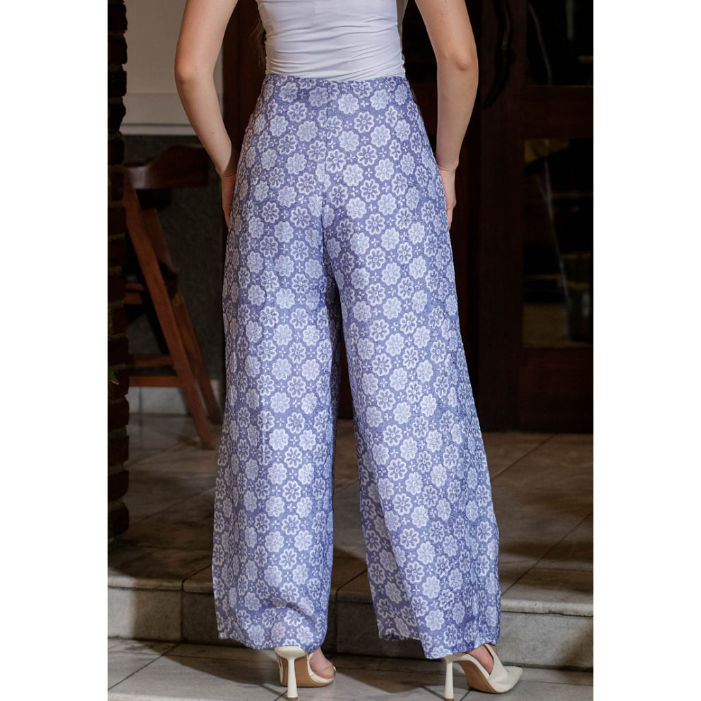Ranisa Wrap Pants Blue