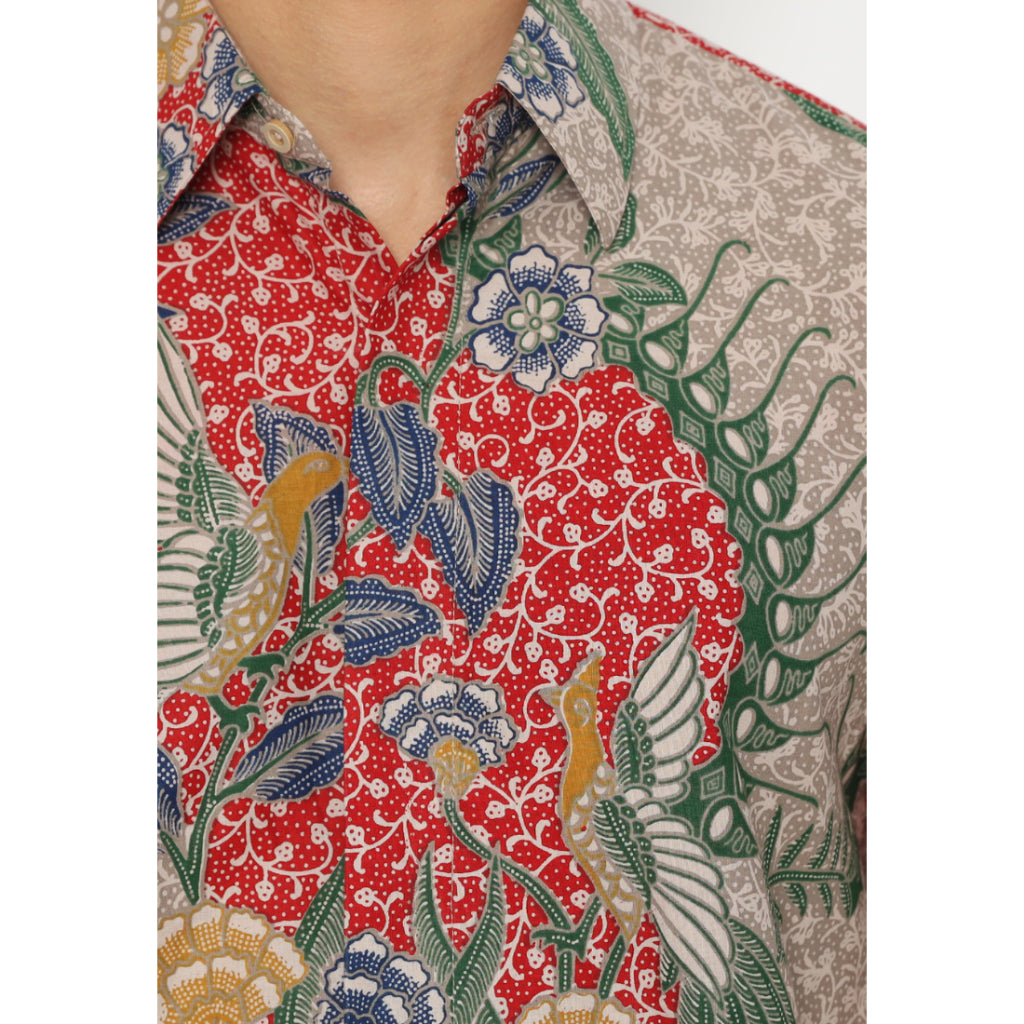 Jagat Men Shirt Red (Furing)