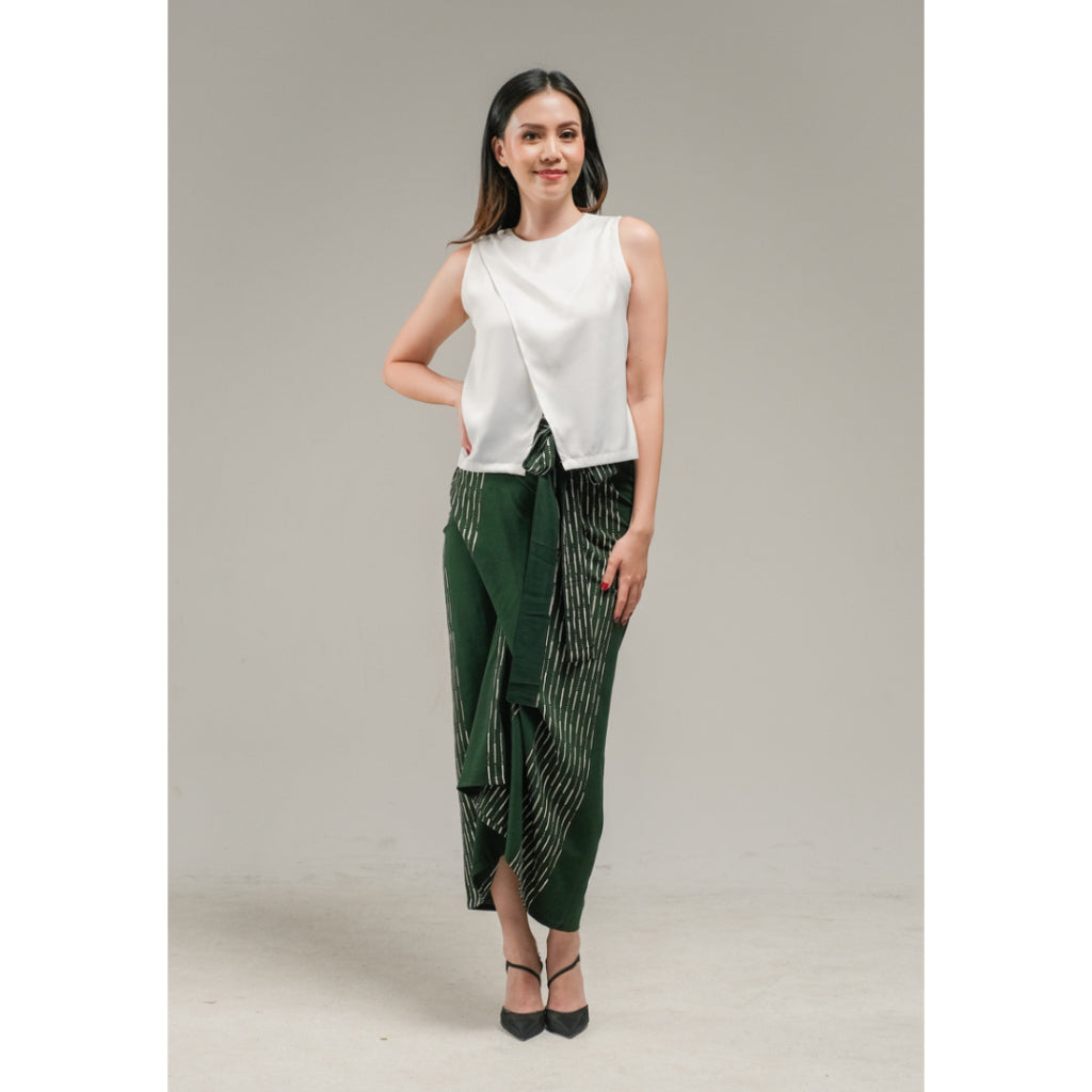 Ananta Wrapskirt Hujan Dark Green