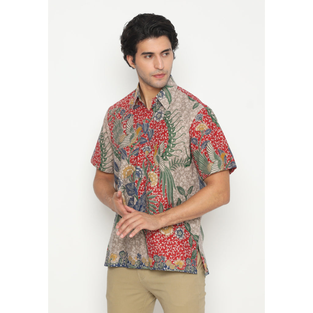 Jagat Men Shirt Red (Tanpa Furing)
