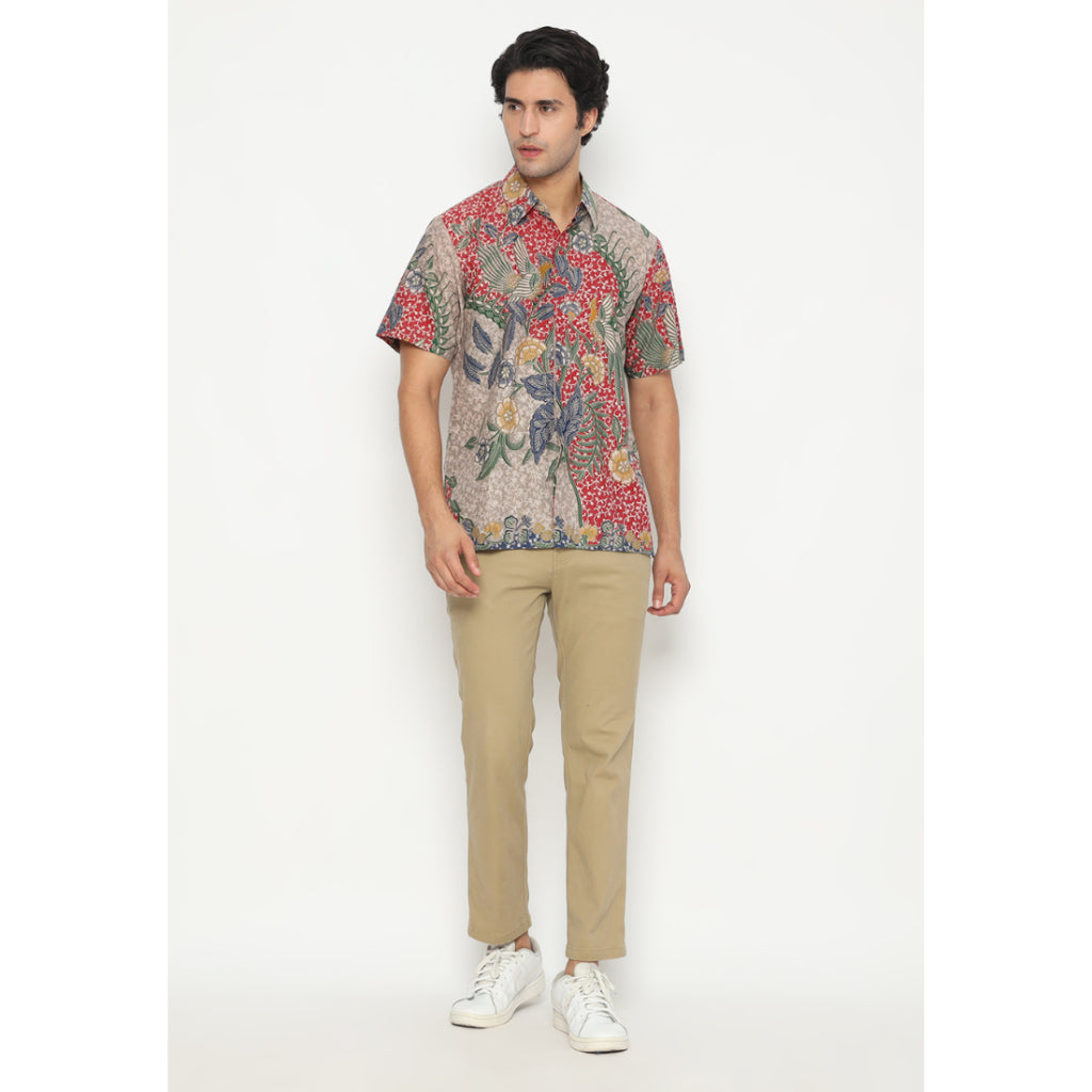 Jagat Men Shirt Red (Tanpa Furing)