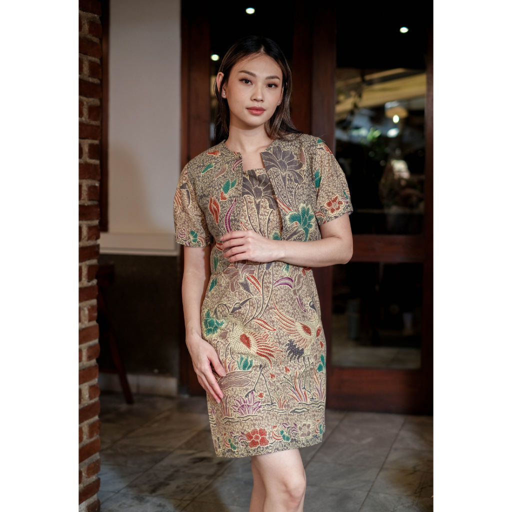 Kanira Set Dress Brown