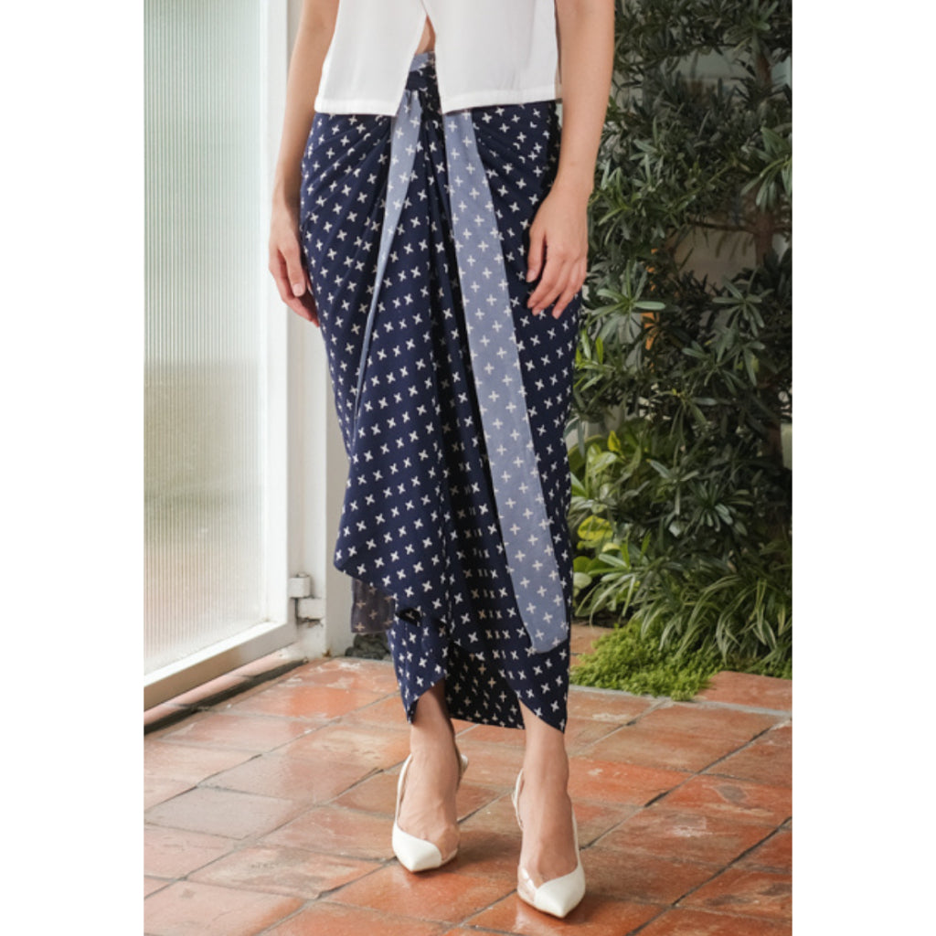 Yasita Wrapskirt Dark Blue