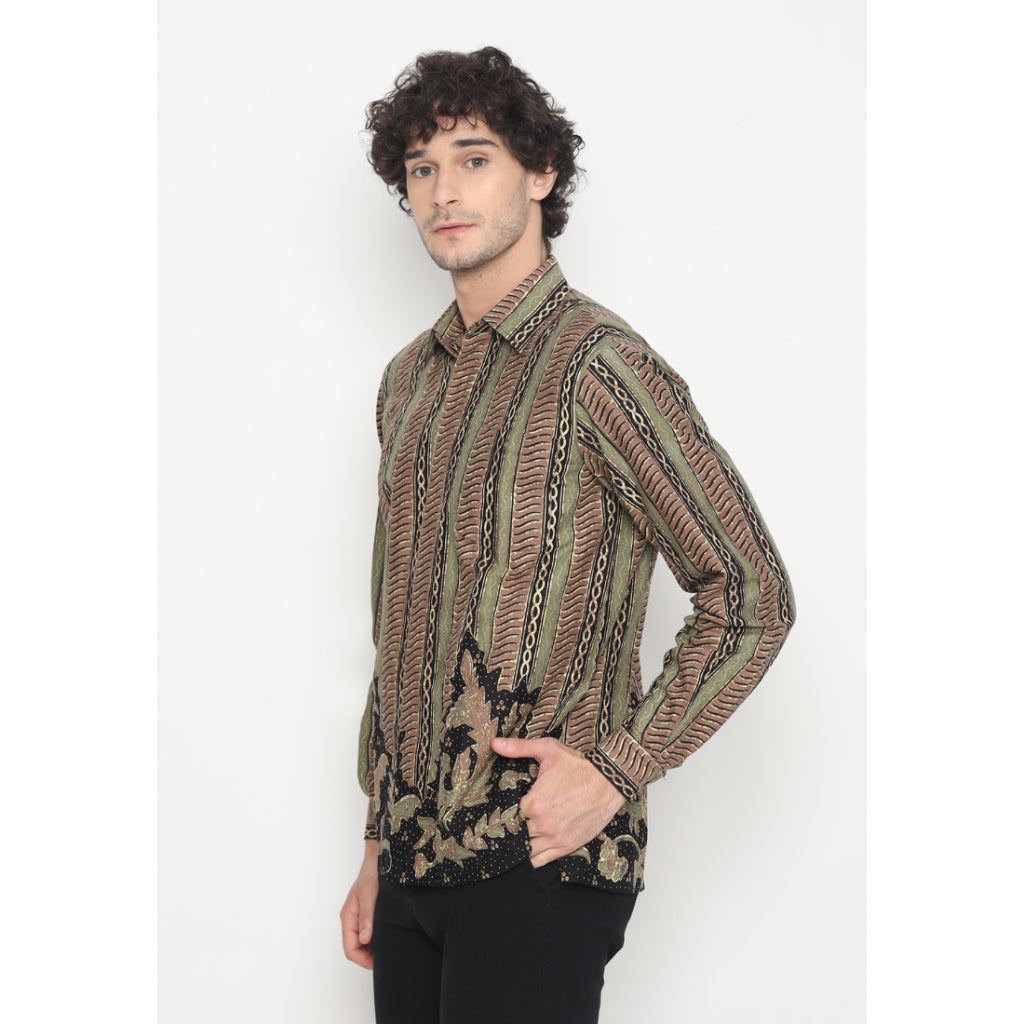 Gilang Men Shirt Green