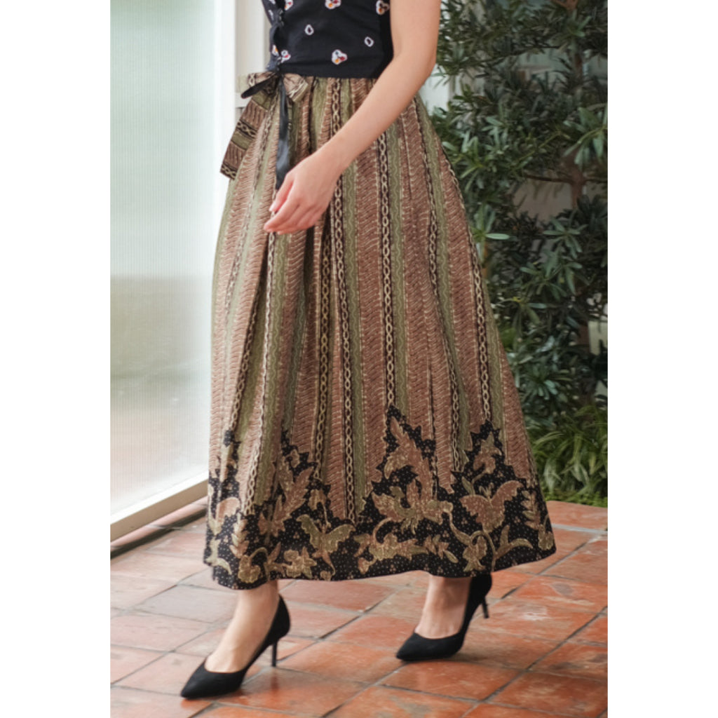Gita Maxi Skirt (Tanpa Furing) Green