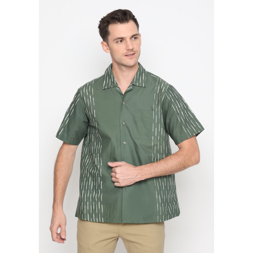 Kichi Batik Pasangan Catra Green dan Setelan Eden Nude Ananta Green