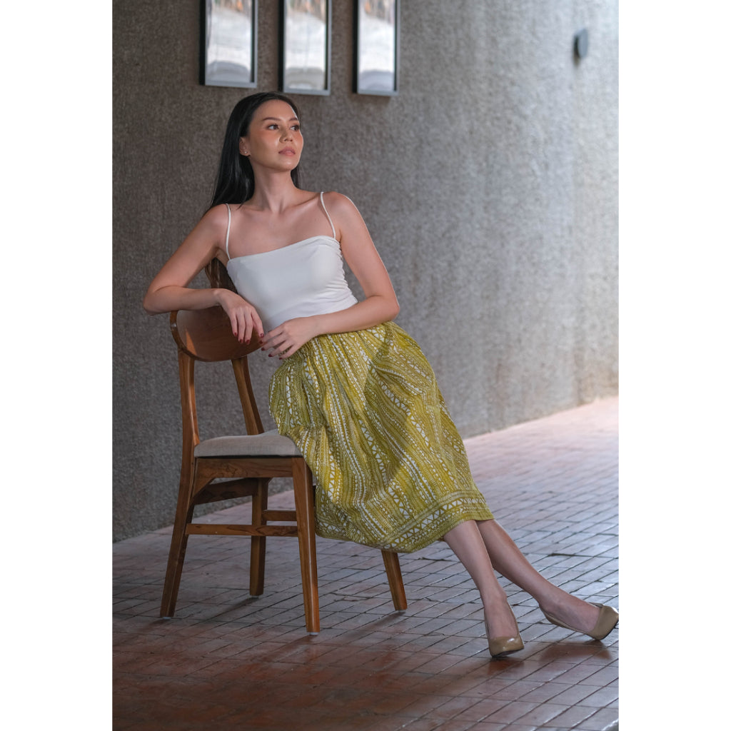 Gita Skirt Tribal Lime