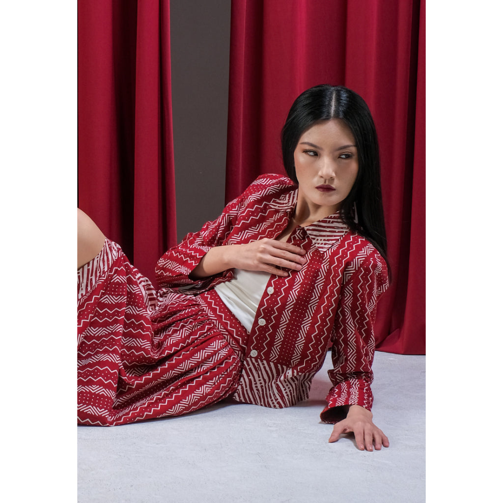 Laya Blazer Red