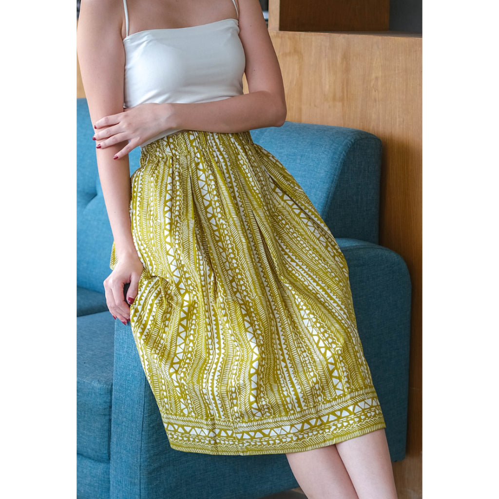 Gita Skirt Tribal Lime