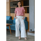 Setelan Jivala Pink dan Freya White