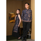 Pasangan Marma dan Samita Bunga Blue
