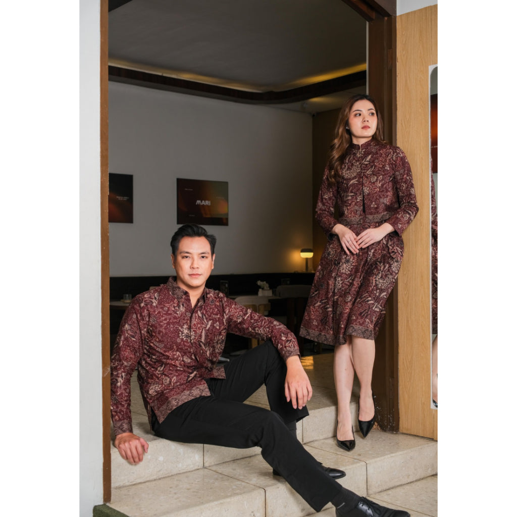 Pasangan Marma dan Tara Bunga Red