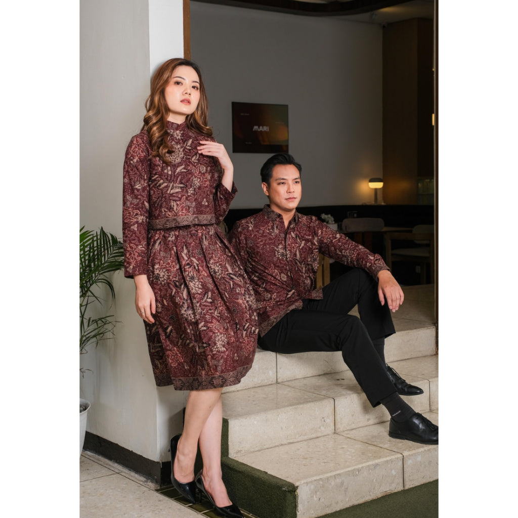 Pasangan Marma dan Tara Bunga Red