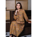 Setelan Ardini dan Gita Maxi Dot Mustard