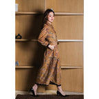 Setelan Ardini dan Gita Maxi Dot Mustard