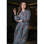 Setelan Ardini dan Gita Maxi Dot Blue